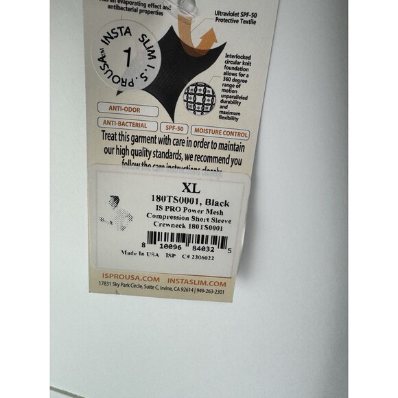 Insta Slim Power Mesh Compression Crew Neck 180TS0001 Size: XL - Picture 6 of 6